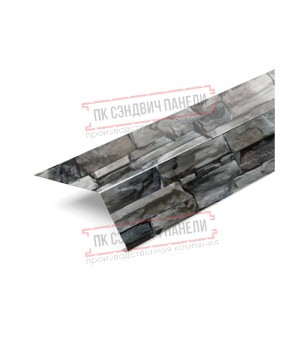 Планка карнизная 100х69х2000 ECOSTEEL-БелыйКамень-0.5