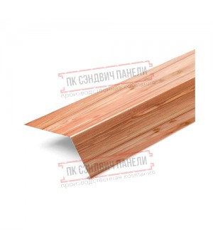 Планка карнизная 100х69х2000 ECOSTEEL_T-Кедр-0.5