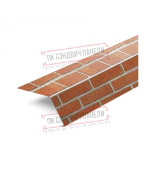 Планка карнизная 100х69х2000 ECOSTEEL-Кирпич-0.5