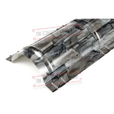 Планка конька круглого R110х2000 ECOSTEEL-БелыйКамень-0.5