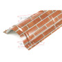 Планка конька круглого R110х2000 ECOSTEEL-Кирпич-0.5