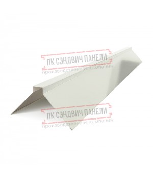 Планка конька плоского 120х120х2000 ПЭ-9002-0.45
