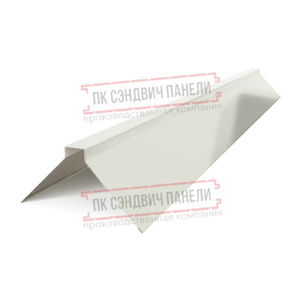 Планка конька плоского 150х150х2000 Norman ПЭ-9002-0.5