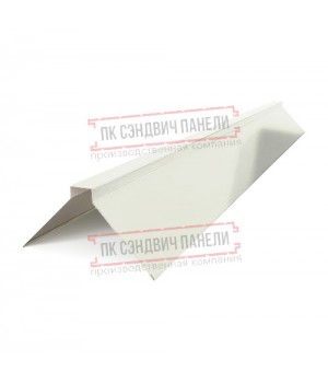 Планка конька плоского 190х190х2000 ПЭ-9003-0.45