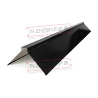 Планка конька плоского 150х150х2000 PURMAN-9005-0.5