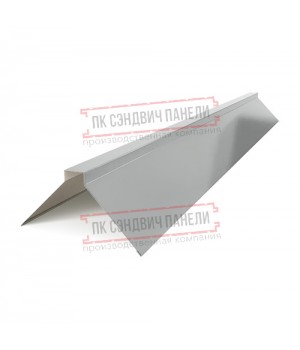 Планка конька плоского 120х120х2000 ПЭ-9006-0.45