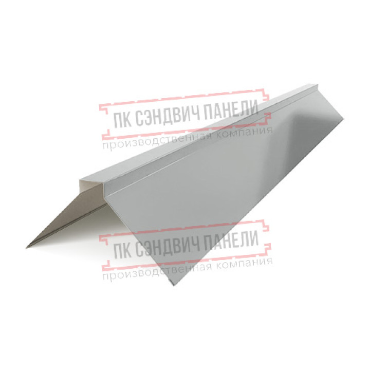 Планка конька плоского 150х150х2000 ПРМ-9006-0.5