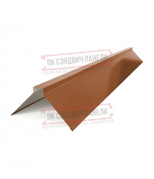 Планка конька плоского 120х120х2000 PURMAN-Argillite-0.5
