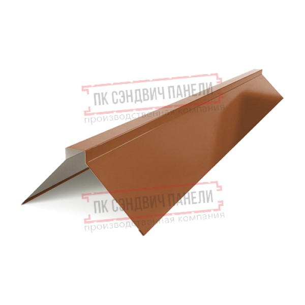 Планка конька плоского 190х190х2000 PURMAN-Argillite-0.5