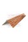 Планка конька плоского 120х120х2000 ECOSTEEL-Кирпич-0.5