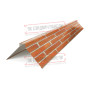 Планка конька плоского 190х190х2000 ECOSTEEL-Кирпич-0.5