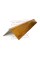 Планка конька плоского 120х120х2000 ECOSTEEL_T-ЗолотойДуб-0.5