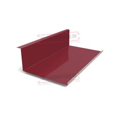 Планка примыкания нижняя 250х122х2000 ПЭ-3005-0.5