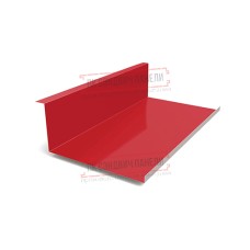 Планка примыкания нижняя 250х122х2000 ПЭ-3020-0.45