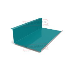 Планка примыкания нижняя 250х122х2000 ПЭ-5021-0.45