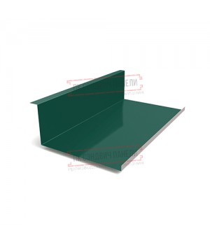 Планка примыкания нижняя 250х122х2000 ПЭ-6005-0.45
