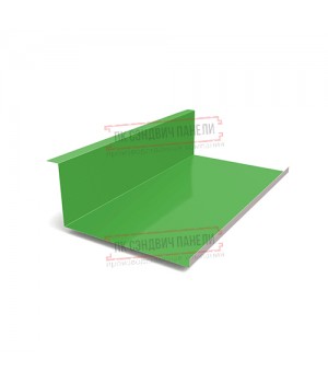 Планка примыкания нижняя 250х122х2000 Norman ПЭ-6018-0.5