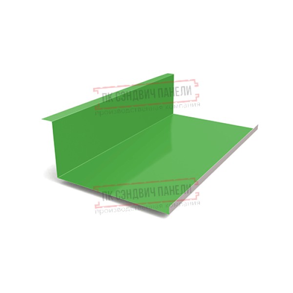Планка примыкания нижняя 250х122х2000 Norman ПЭ-6018-0.5