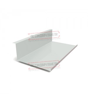 Планка примыкания нижняя 250х122х2000 ПЭ-7035-0.5
