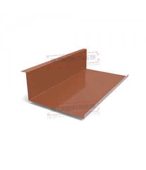 Планка примыкания нижняя 250х122х2000 Viking E-8004-0.5
