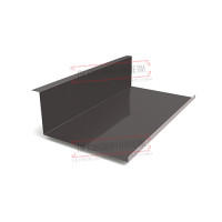 Планка примыкания нижняя 250х122х2000 PURETAN-RR32-0.5