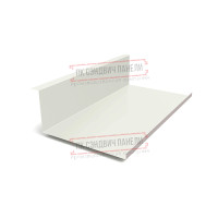 Планка примыкания нижняя 250х122х2000 Norman ПЭ-9003-0.5