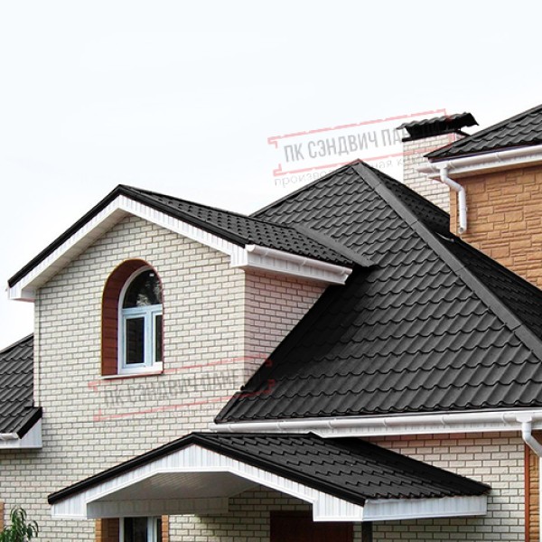 Планка примыкания нижняя 250х122х2000 Viking-9005-0.45