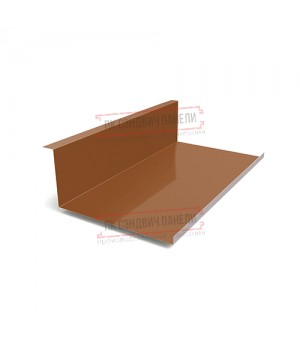 Планка примыкания нижняя 250х122х2000 PURMAN-Argillite-0.5