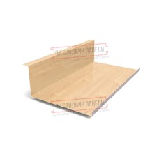 Планка примыкания нижняя 250х122х2000 ECOSTEEL-Клен-0.5