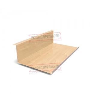 Планка примыкания нижняя 250х122х2000 ECOSTEEL-Клен-0.5