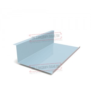 Планка примыкания нижняя 250х122х2000 ПРМ-Met.Blue-0.5