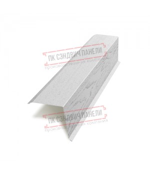 Планка торцевая 95х120х2000 ECOSTEEL_MA-Беленый Дуб-0.5
