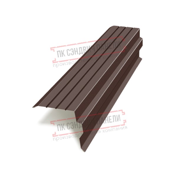 Планка торцевая 90х115х2000 PURMAN-8017-0.5