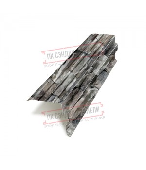 Планка торцевая 90х115х2000 ECOSTEEL-БелыйКамень-0.5