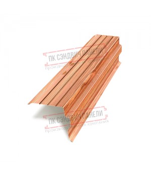 Планка торцевая 90х115х2000 ECOSTEEL_T-Кедр-0.5