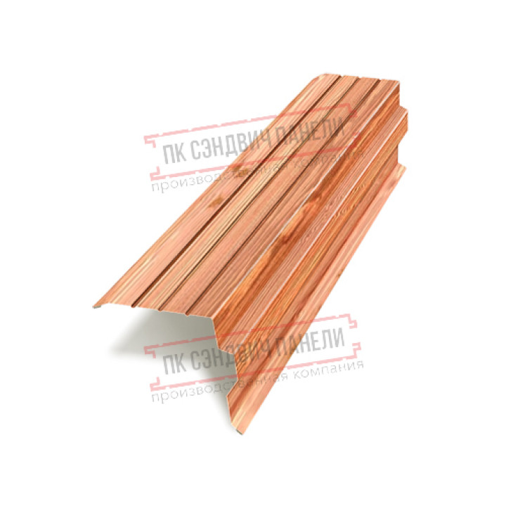 Планка торцевая 90х115х2000 ECOSTEEL_T-Кедр-0.5
