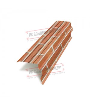 Планка торцевая 90х115х2000 ECOSTEEL-Кирпич-0.5