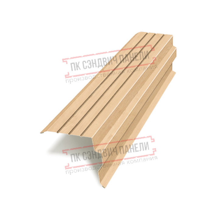 Планка торцевая 90х115х2000 ECOSTEEL-Клен-0.5