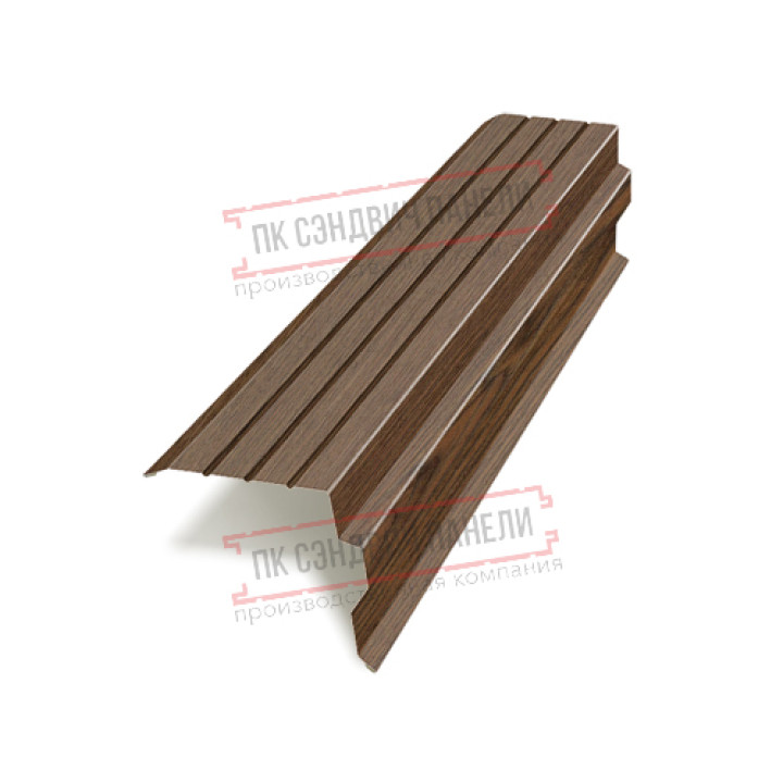 Планка торцевая 90х115х2000 ECOSTEEL_MA-МореныйДуб-0.5