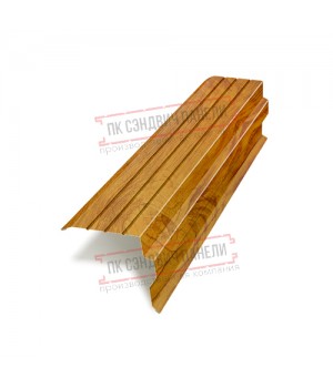 Планка торцевая 90х115х2000 ECOSTEEL_T-ЗолотойДуб-0.5