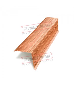 Планка торцевая 135х145х2000 ECOSTEEL_T-Кедр-0.5