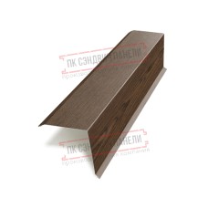 Планка торцевая 95х120х2000 ECOSTEEL-МореныйДуб-0.5