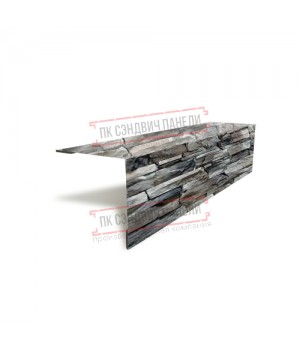 Планка угла наружного 115х115х2000 ECOSTEEL-БелыйКамень-0.5