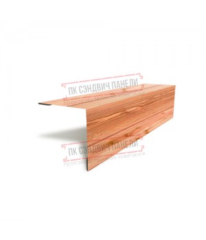 Планка угла наружного 115х115х2000 ECOSTEEL_T-Кедр-0.5