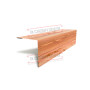 Планка угла наружного 115х115х2000 ECOSTEEL_T-Кедр-0.5