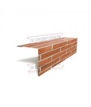 Планка угла наружного 115х115х2000 ECOSTEEL-Кирпич-0.5
