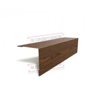 Планка угла наружного 115х115х2000 ECOSTEEL-МореныйДуб-0.5