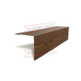 Планка угла наружного 115х115х2000 ECOSTEEL_MA-МореныйДуб-0.5