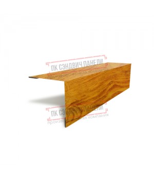 Планка угла наружного 115х115х2000 ECOSTEEL_T-ЗолотойДуб-0.5