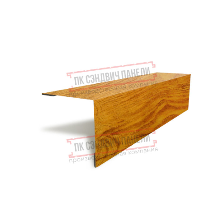 Планка угла наружного 115х115х2000 ECOSTEEL_T-ЗолотойДуб-0.5